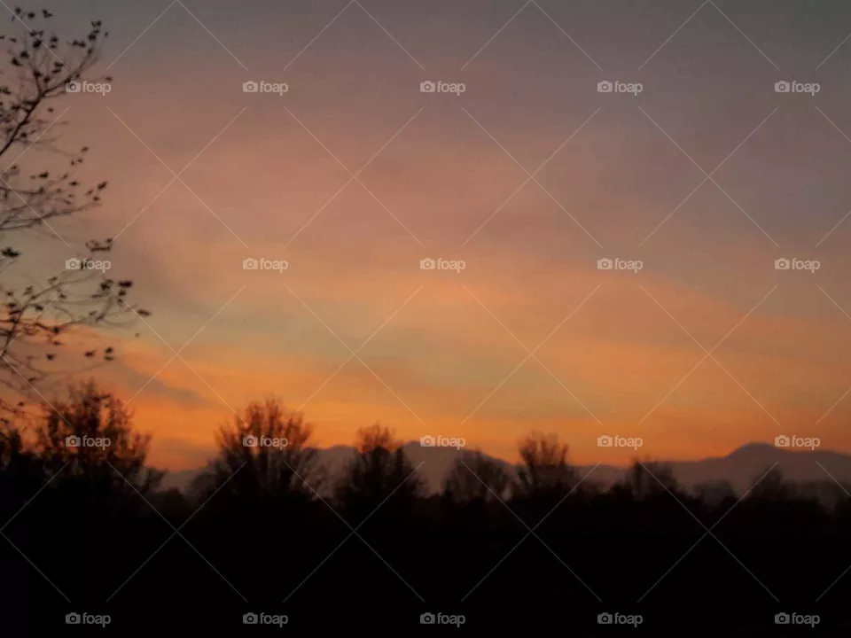 red sky