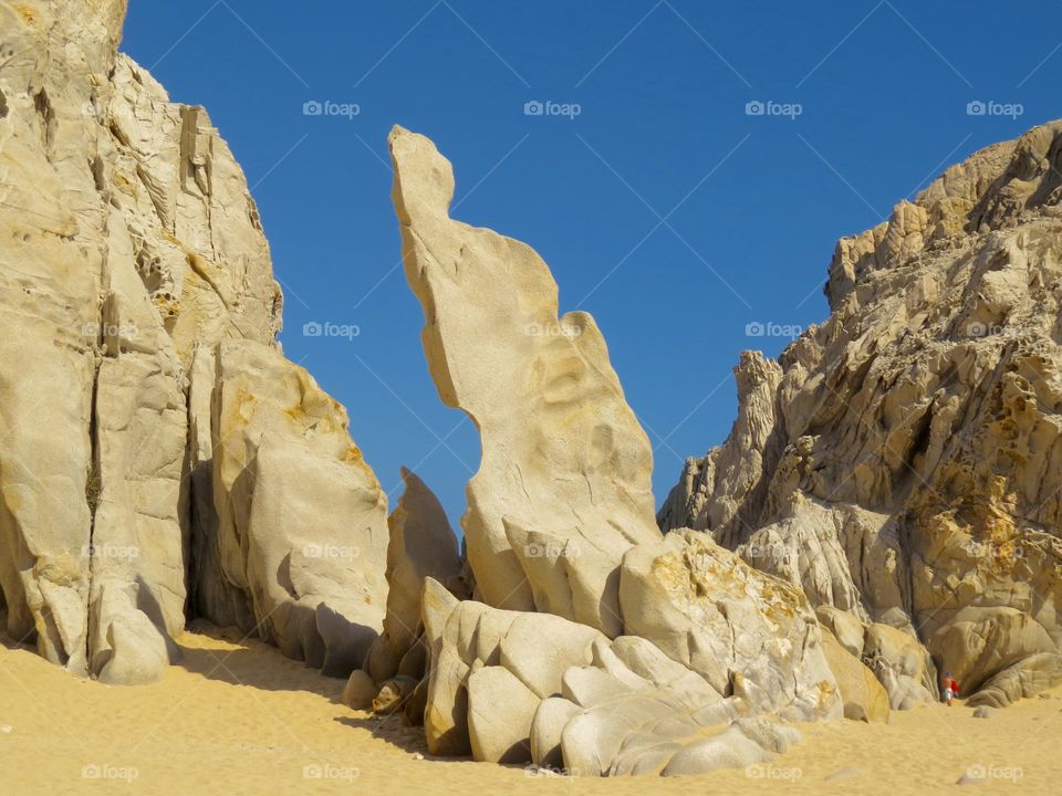 Rock formations in Cabo San Lucas, Lovers Beach