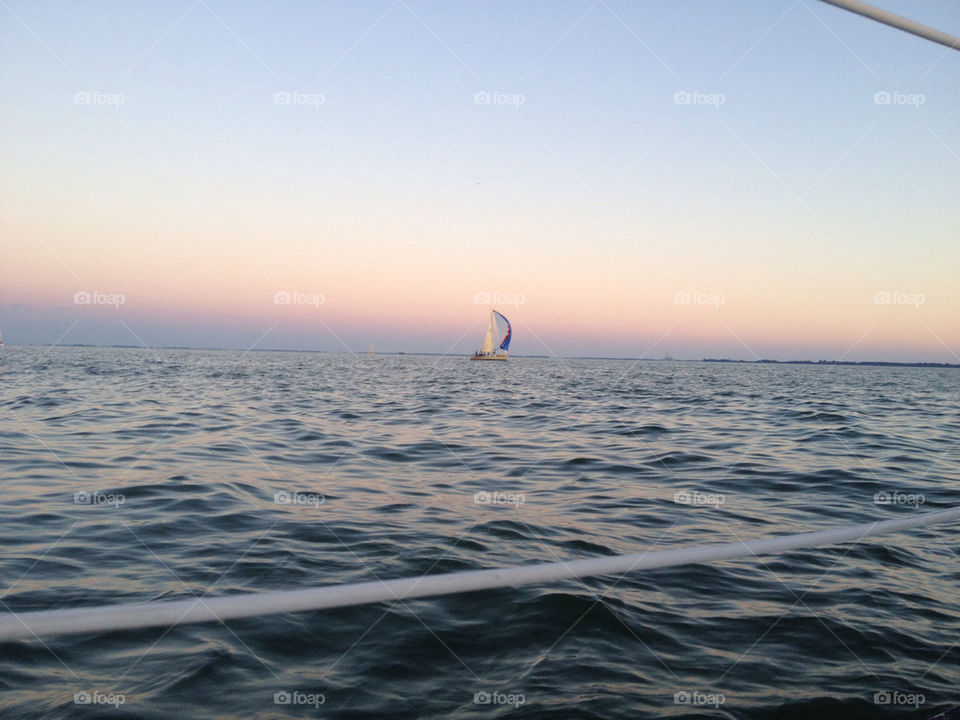 summer sunset sailboat sailing by jshadle