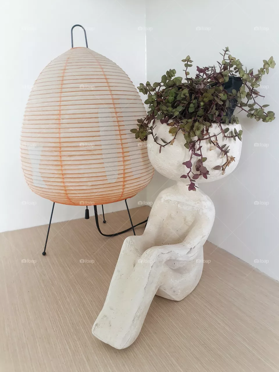 pot and lamp
