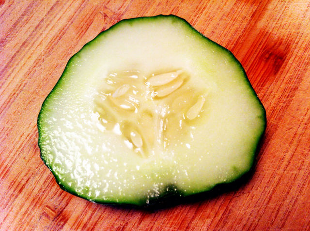 green fresh cucumber salad by percypiglet