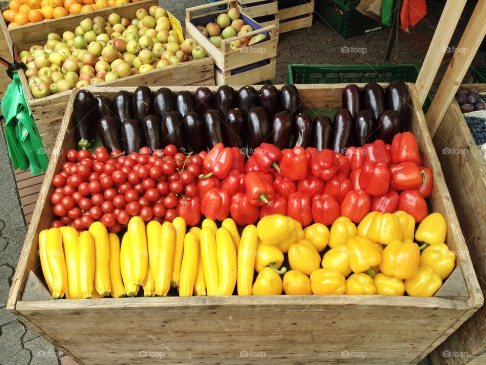 Germany themed fruit stand 