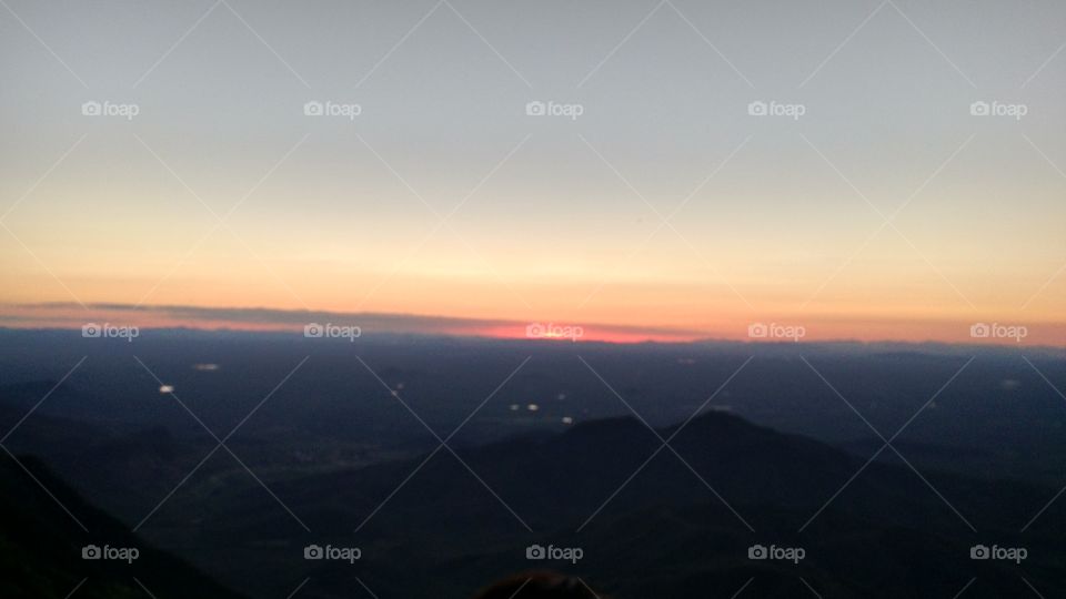 Sunset on the mountain!