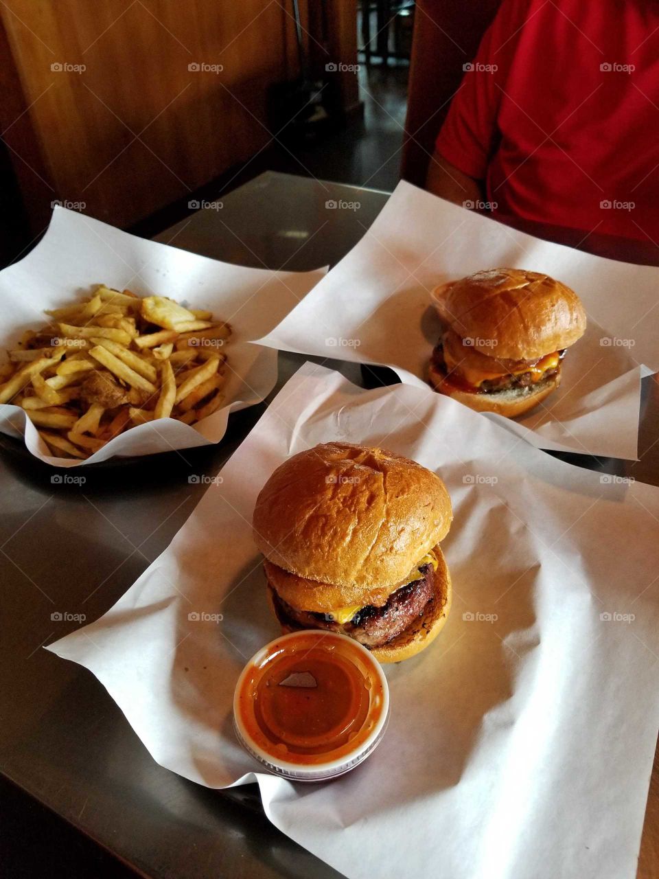 delicious bbq burgers from Phil's BBQ in San Diego