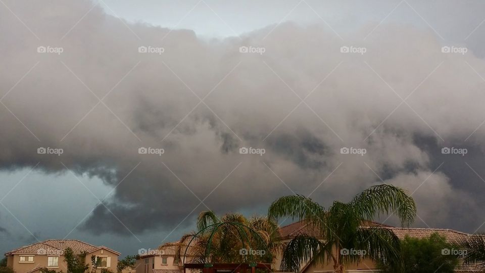 Monsoonal Activity . Thick monsoonal clouds building up on a typical afternoon in Phoenix