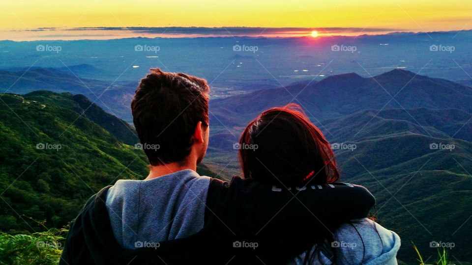 Couple watching the sunset!