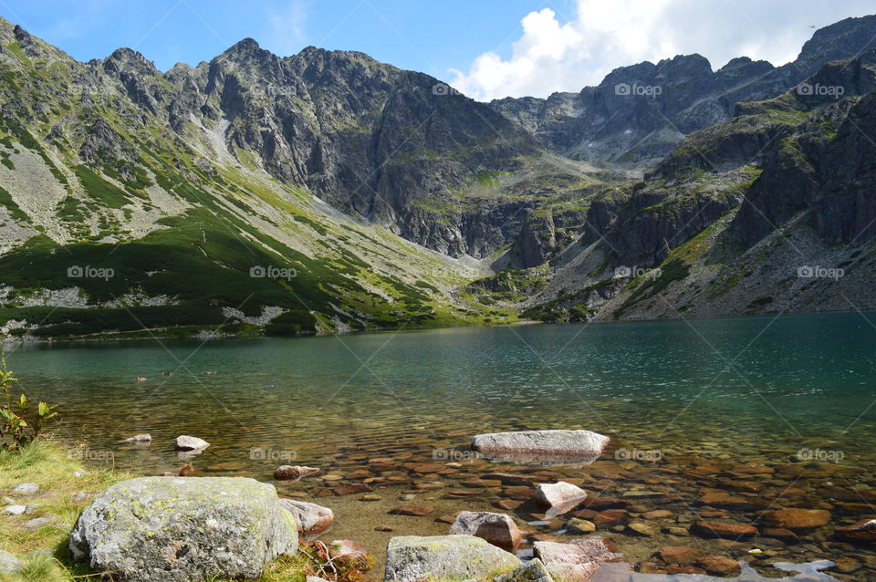 beautiful landscape with  mountains