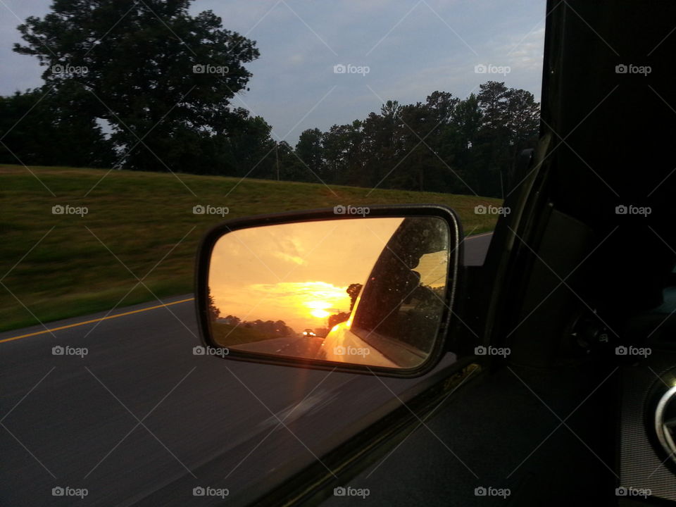 rear view sunrise