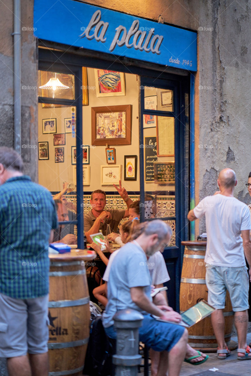 La Plata. 75 years old bar. Barcelona