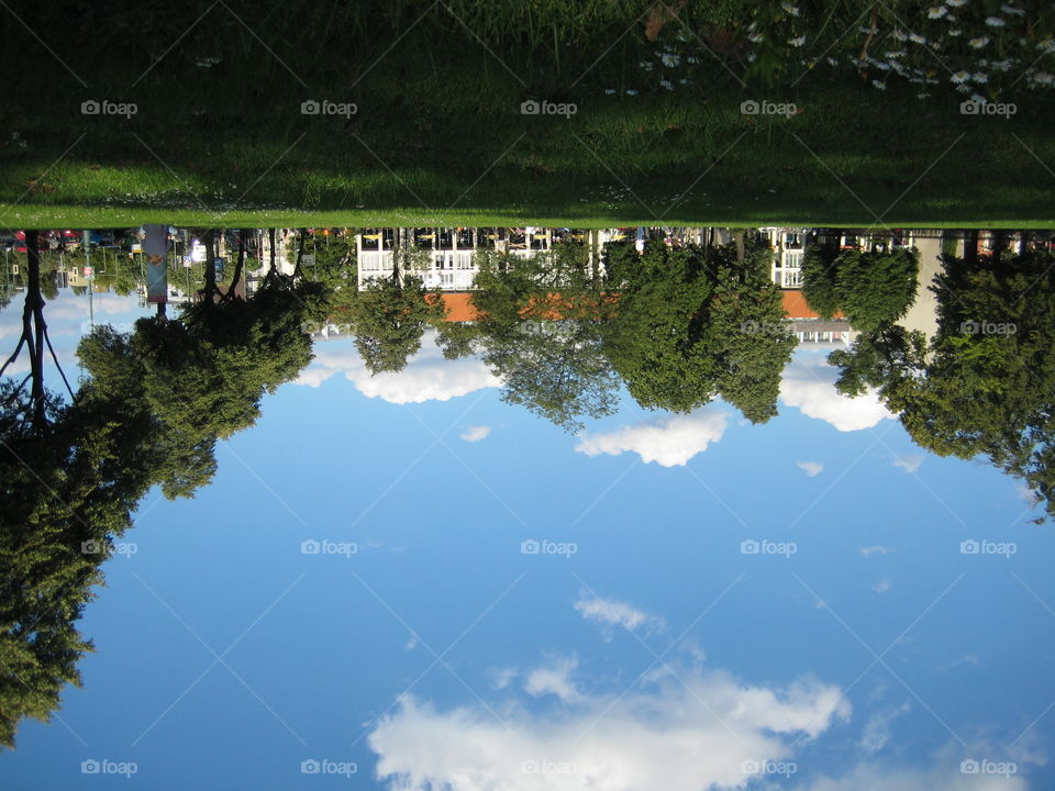 upside-down scenery