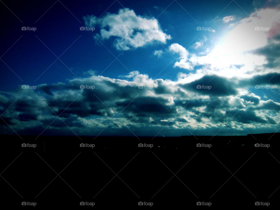 Blue Midday Sky