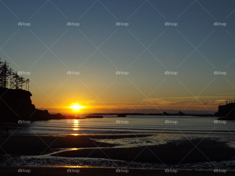 Scenic view of sunset