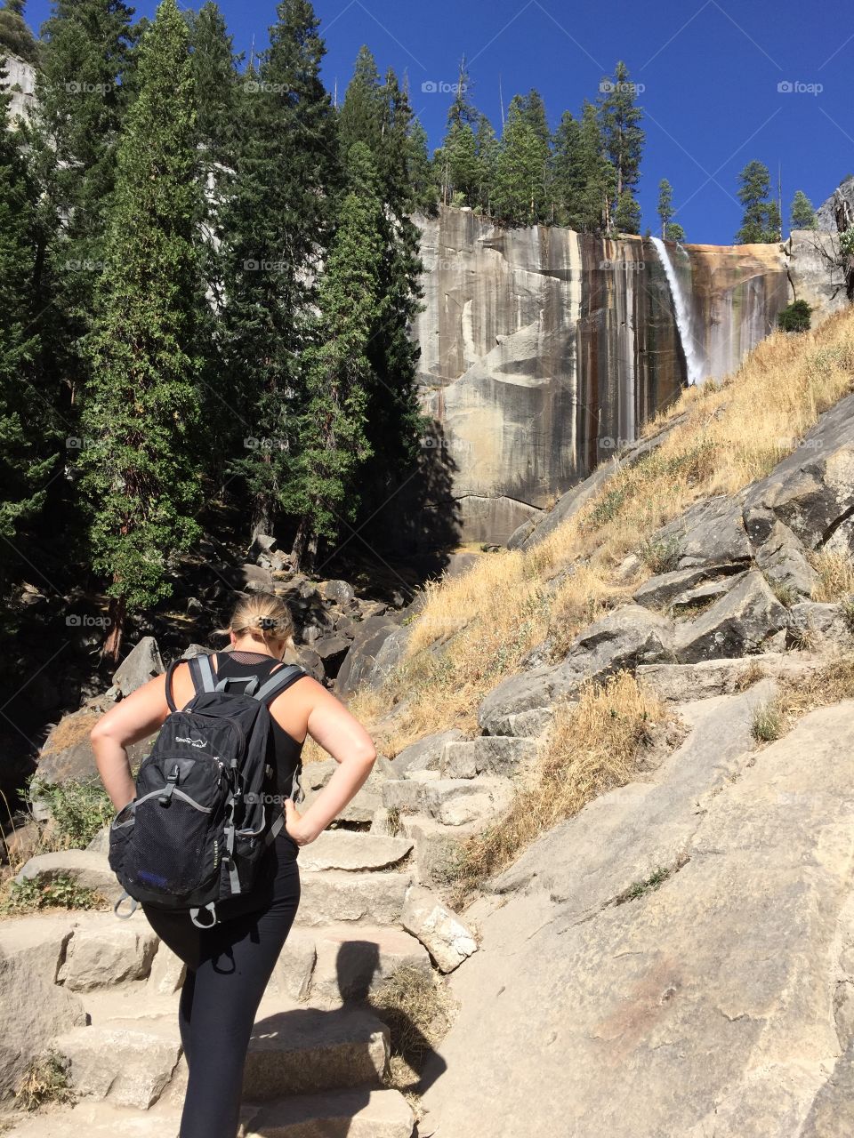 Hiking to the top! Yosemite California 