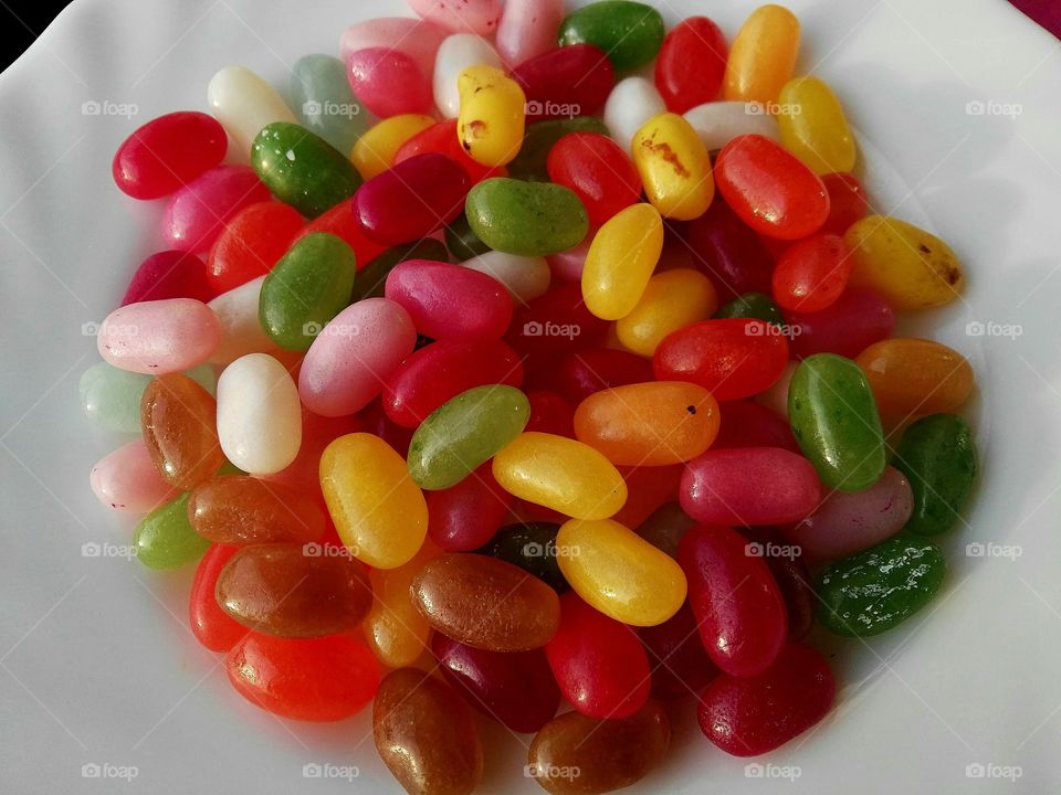Colorful sweets close up