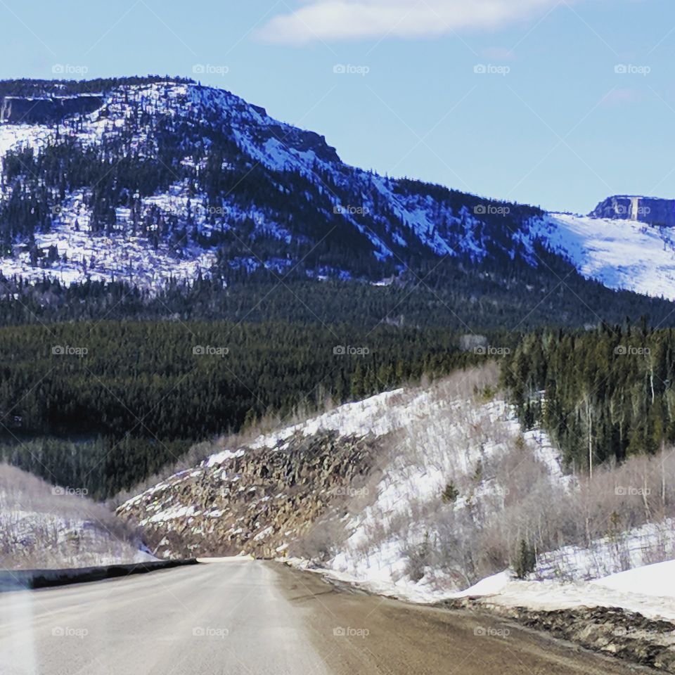 A nice drive in the Yukon through rough and steep terrain.