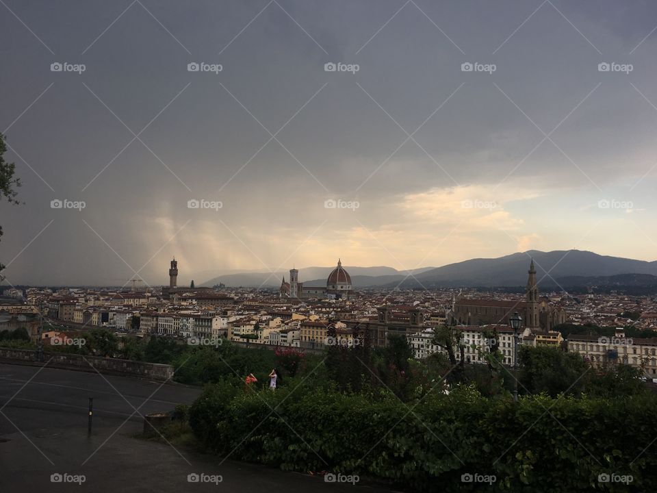 The duomo in Fluorence is so big we could see it from this lookout above the whole city 