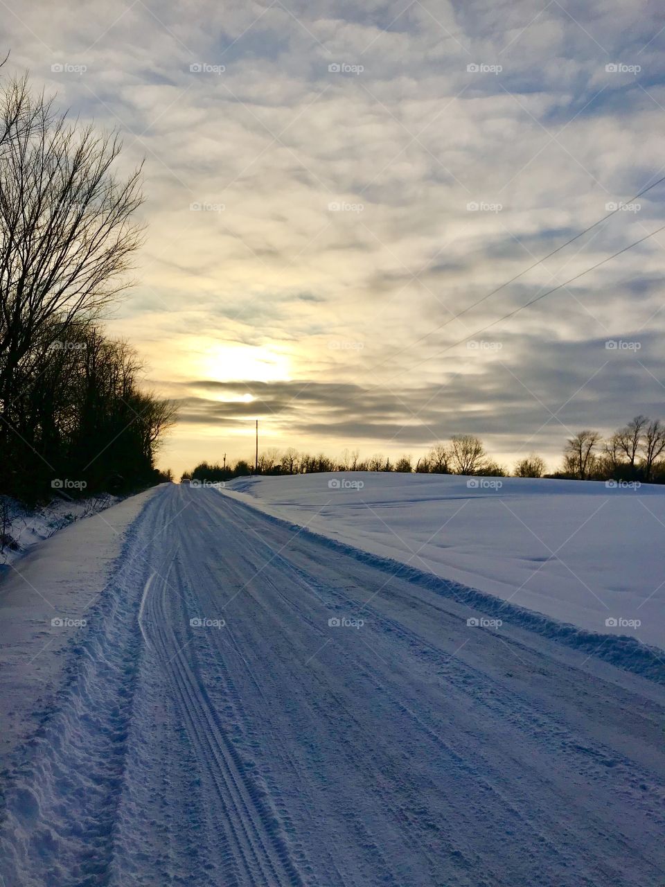 Snowy road