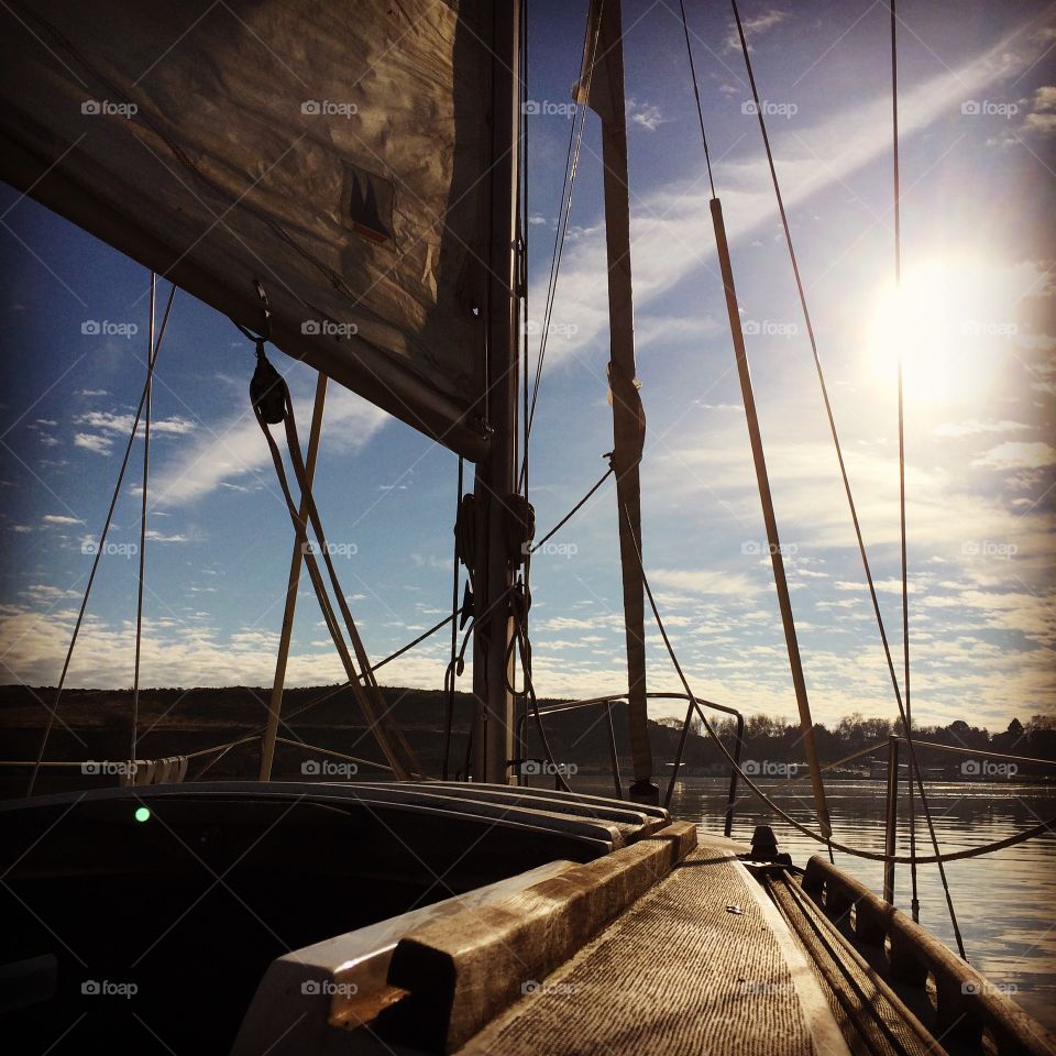 Starbird Sets Sail. First trip out on the new boat.