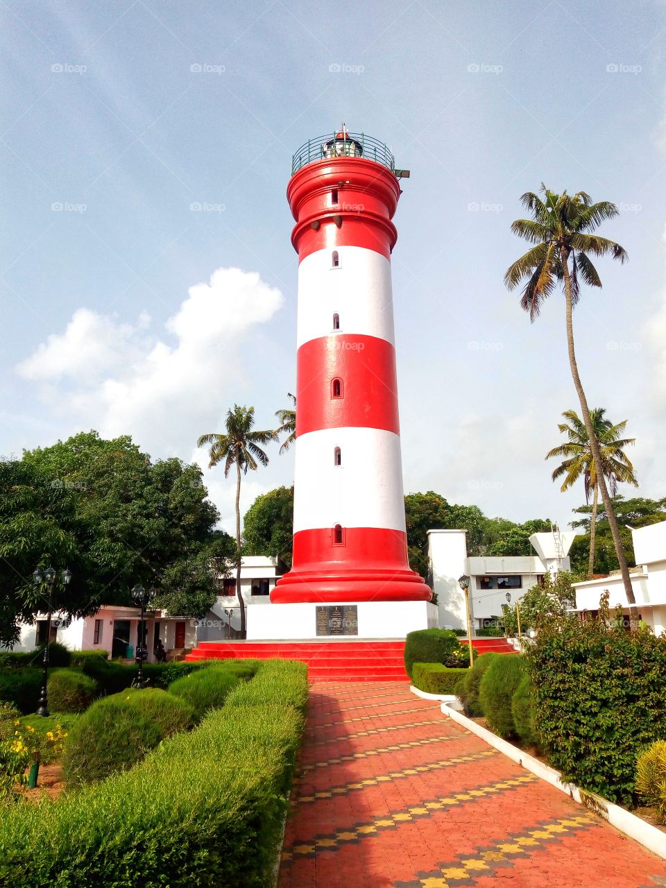 The Alappuzha Lighthouse (or Alleppey Light) is situated in the coastal town of Alappuzha, Kerala. It was built in 1862 and is a major tourist attraction.This is the first of its kind in the Arabian sea coast of Kerala.Alappuzha,Kerala,India