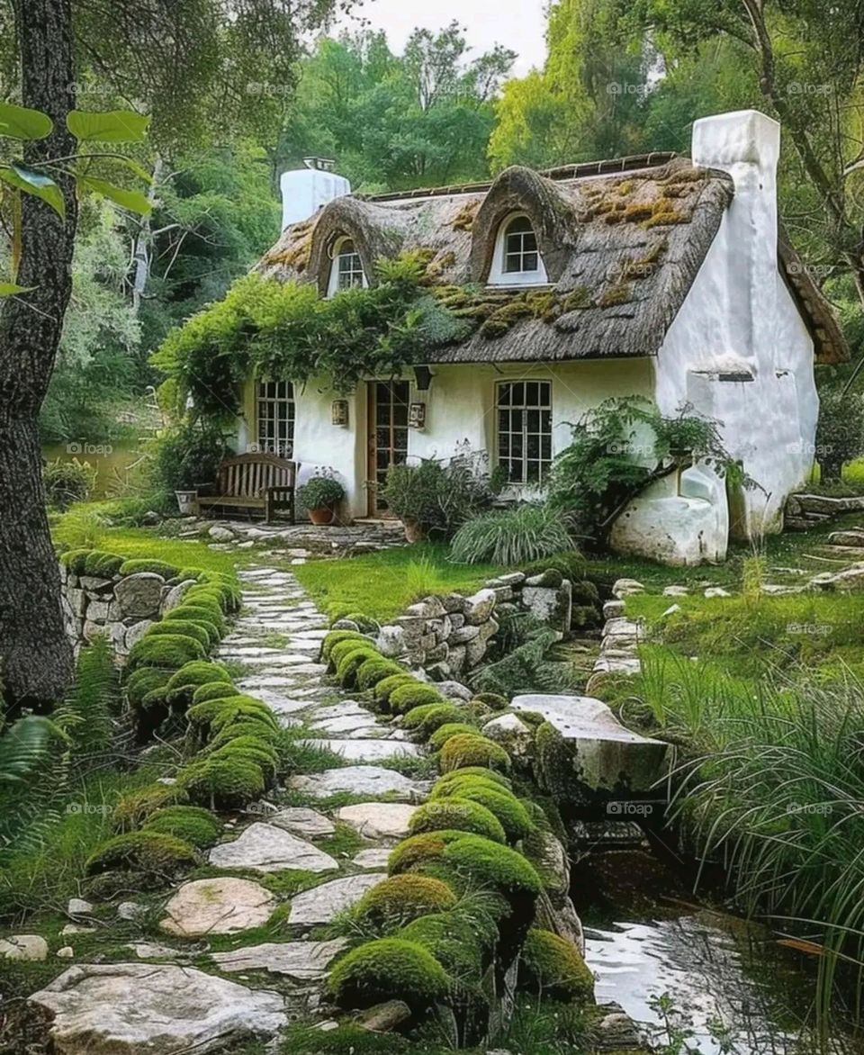 Glory be to God, the magnificent and picturesque view and the natural green trees are a view that is nothing more wonderful than it