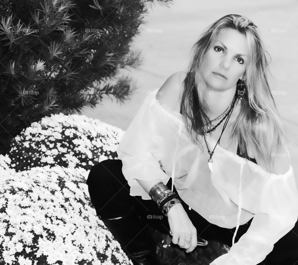 woman model beautiful posing by lightanddrawing