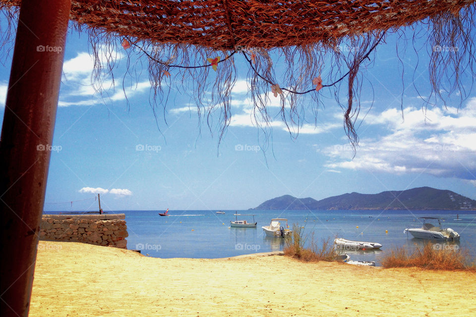 El chiringuito, Ibiza. Just having an ordinary lunch