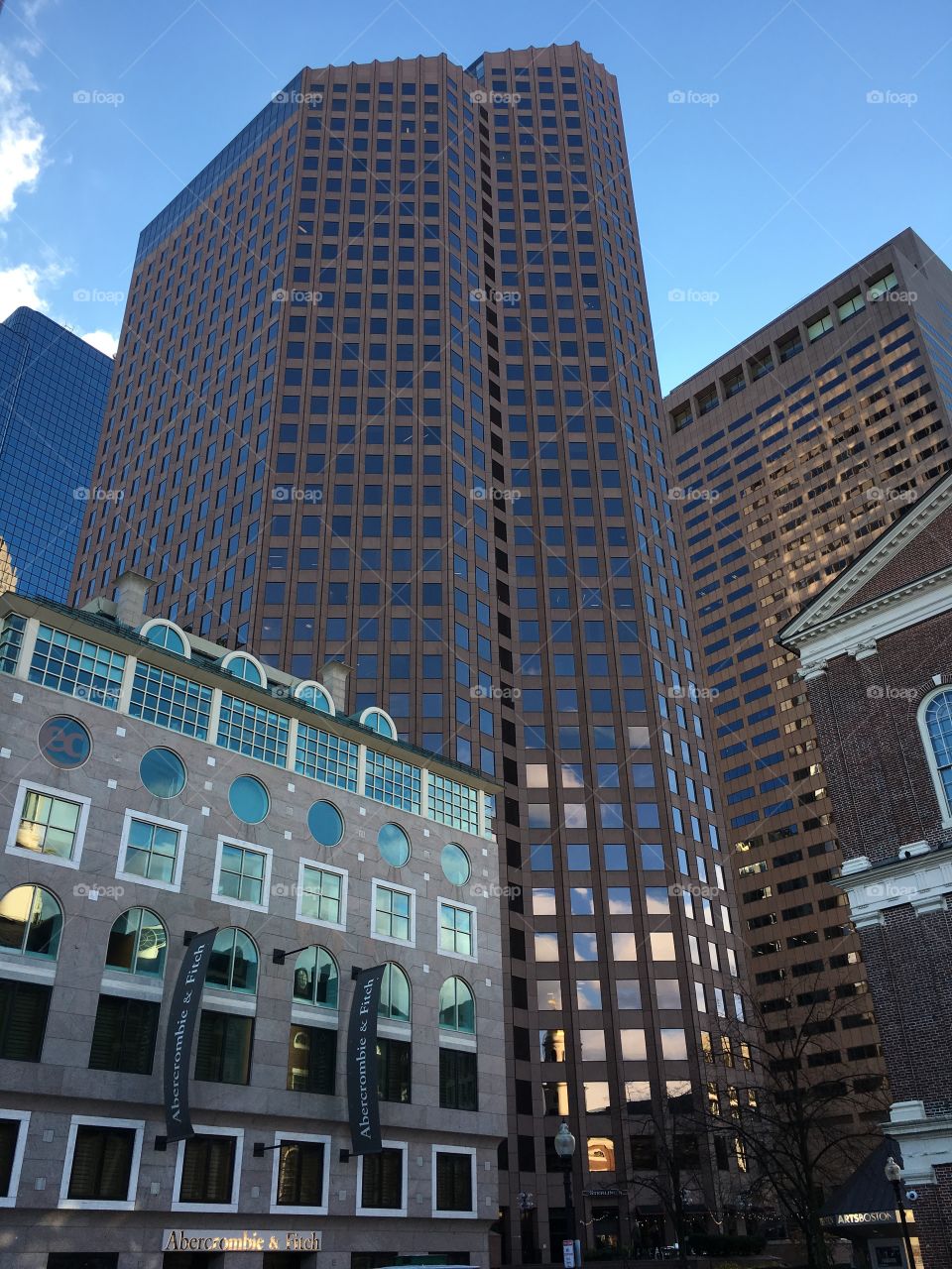 Boston in the evening light