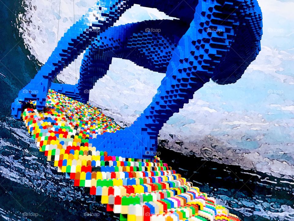 Surfer made of LEGO! 