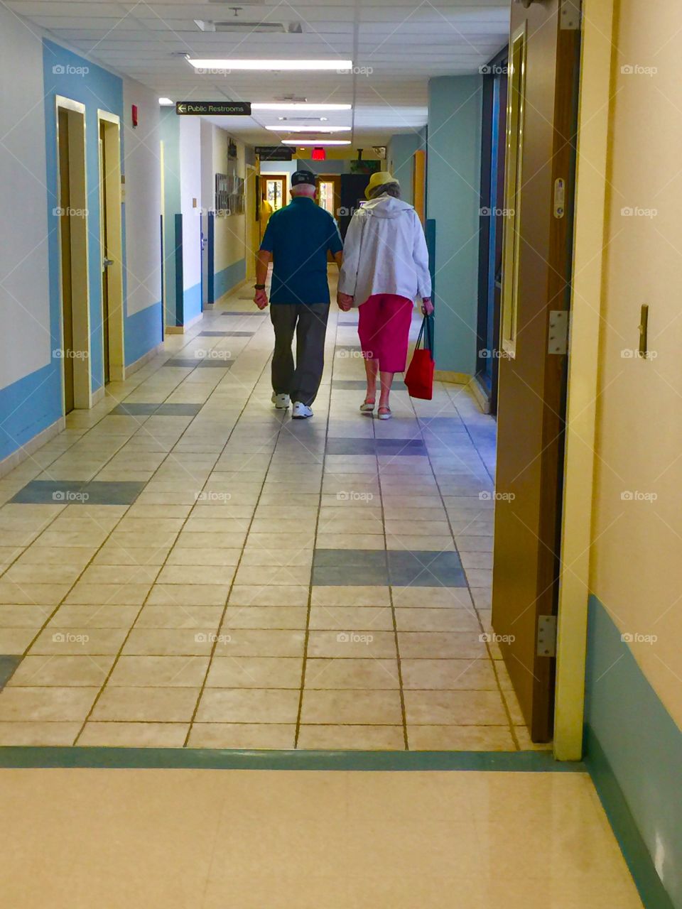 Elderly walking 