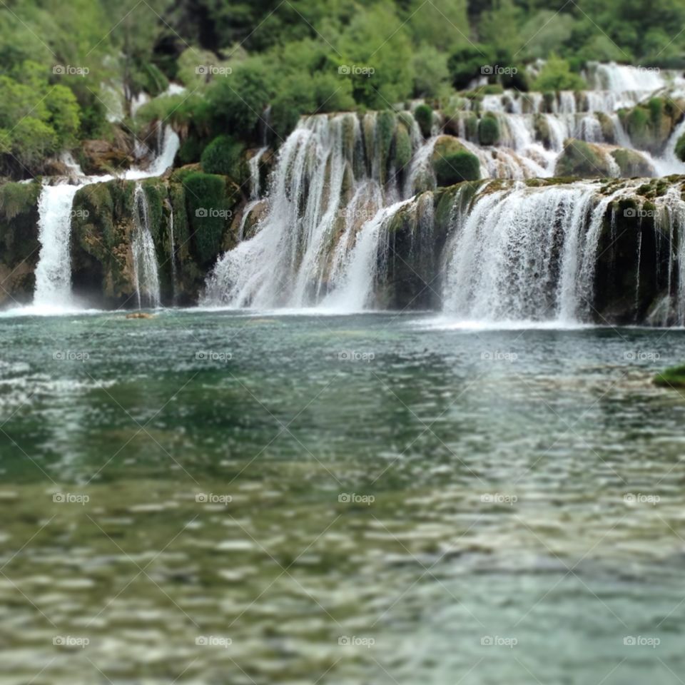 Waterfalls. Krka National Park. Croatia