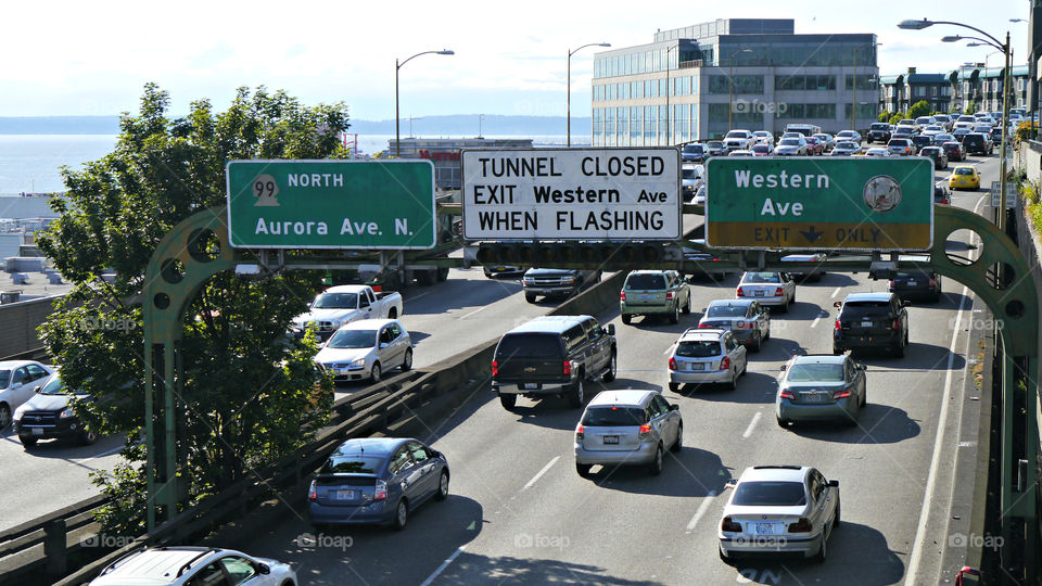 SR-99 Seattle Traffic. May 2015