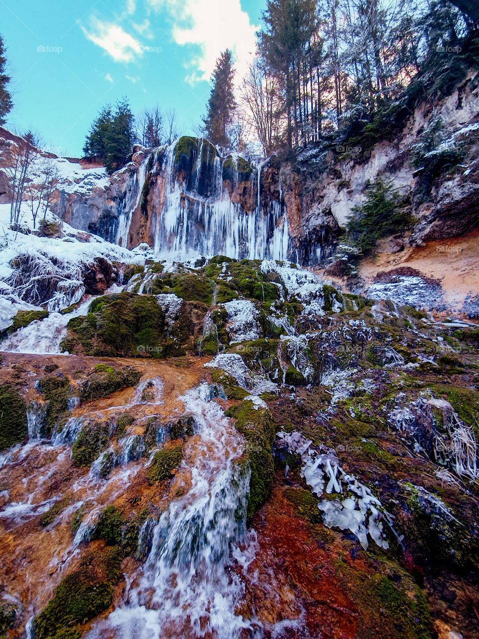 just an amazing frozen waterfall