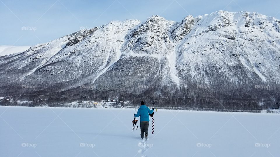 Ice fishing trip