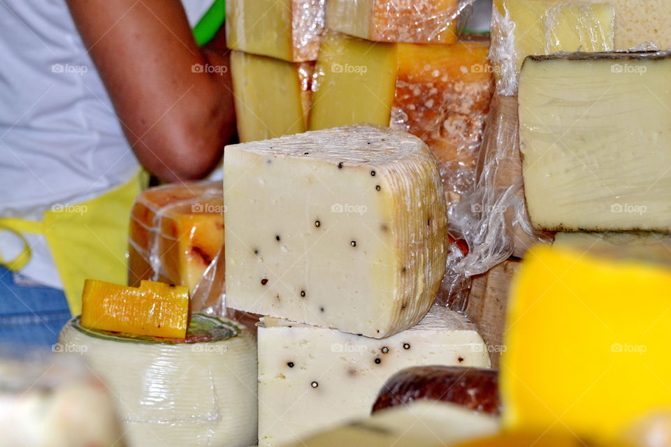 Close-up of pecorino cheese