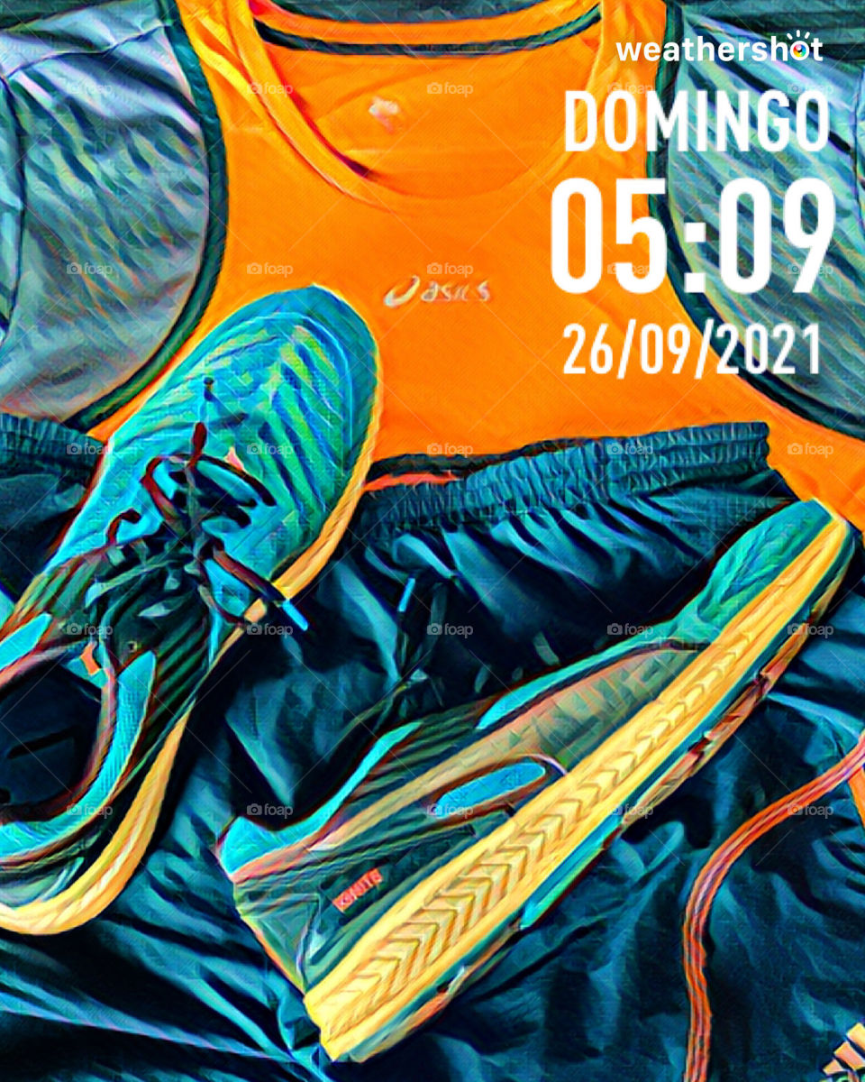 🏃♂️ 🇺🇸 Good Morning! Everything ready to sweat the shirt. Let's go for a good morning jog? Running is good for your health! / 🇧🇷 Bom dia! Tudo pronto para suar a camisa. Vamos para um bom cooper matinal? Correr faz bem para a saúde!