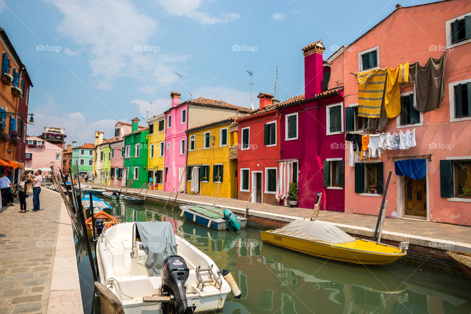 Colorful houses in Burano