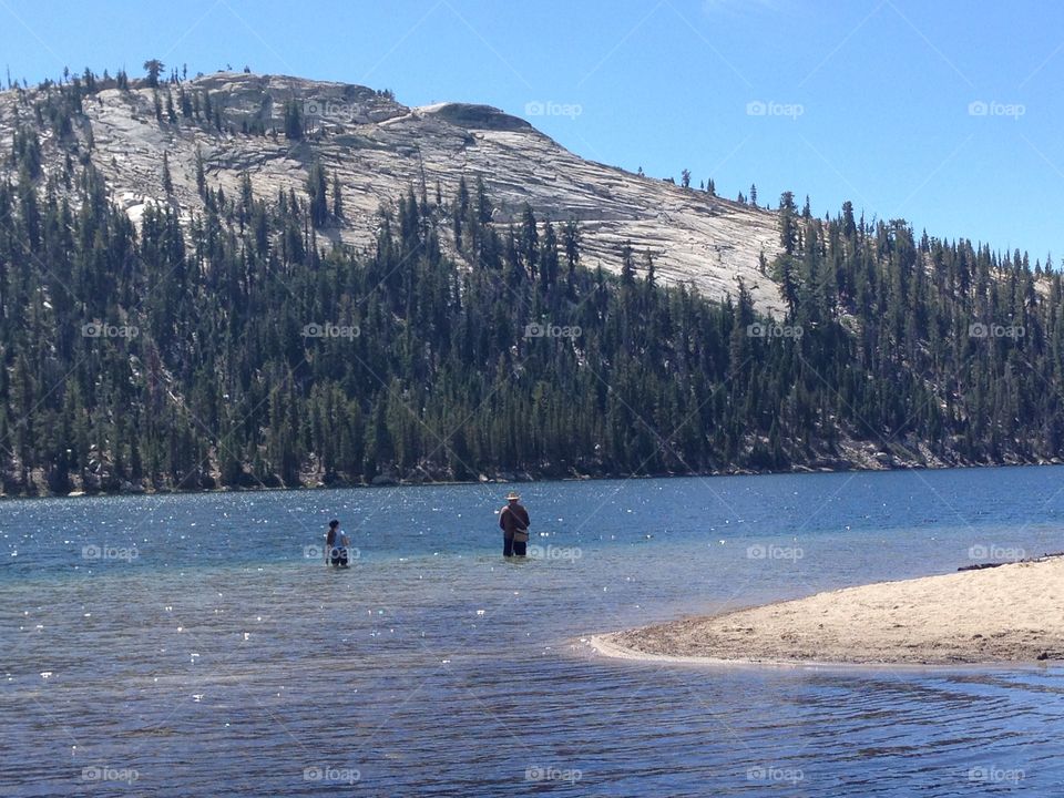 At the lake