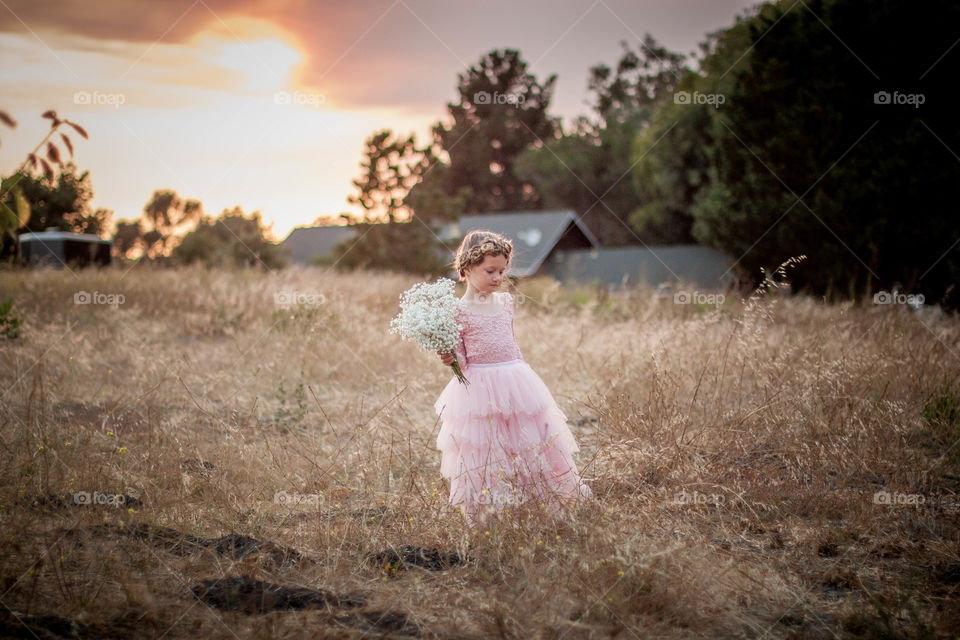 Girl, Child, Field, Nature, Grass