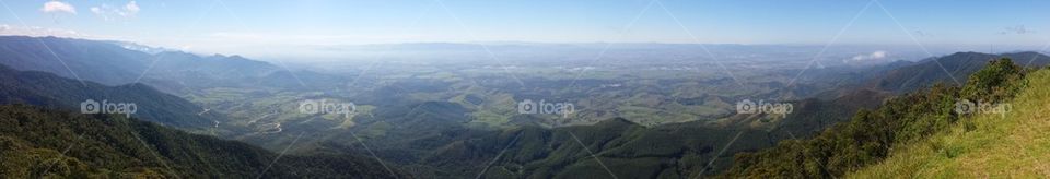 Panoramic view of Paraiba Valley, Brasil