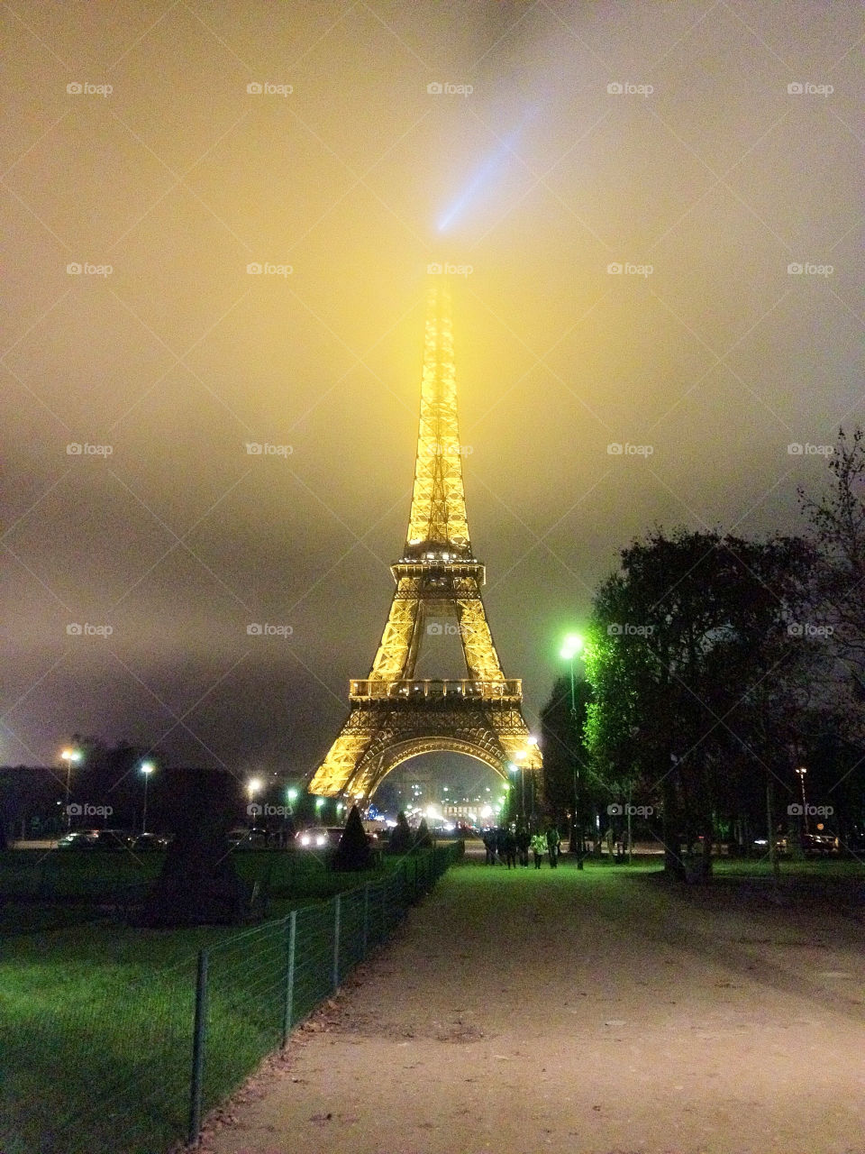 winter night france tower by madscotsboy
