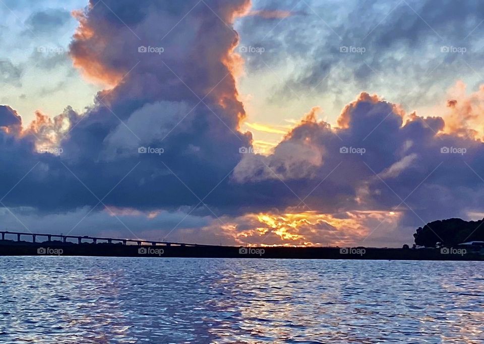 Sunrise over the river