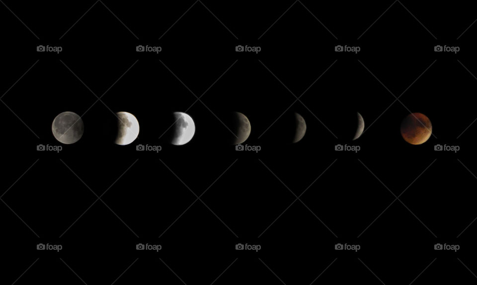 Super Moon Sequence. A simple sequence of the Super Moon/Blood Moon September 27th