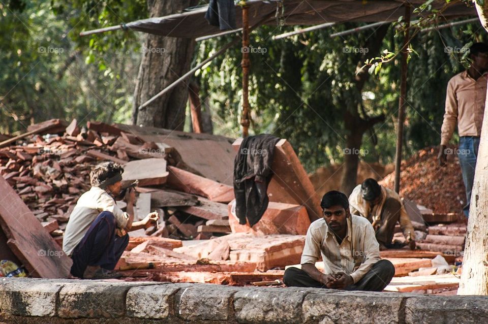 indian construction site