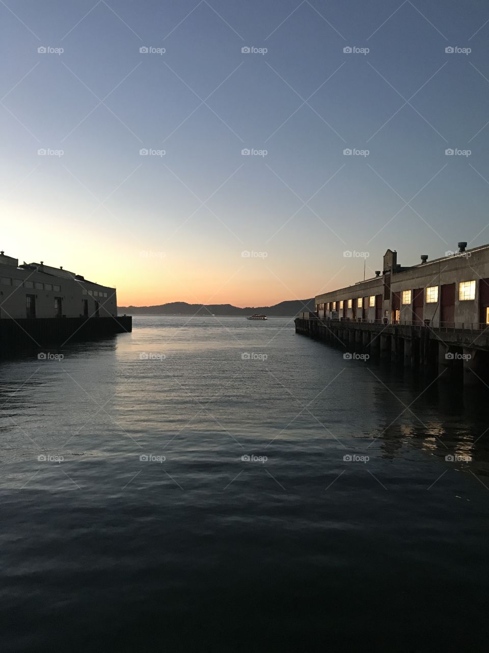 For mason center, San Francisco twilight sunset