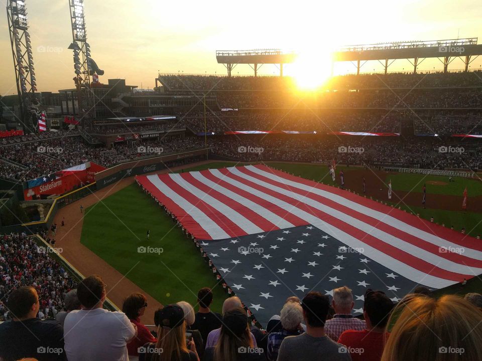 Opening game at new Atlanta Braves stadium