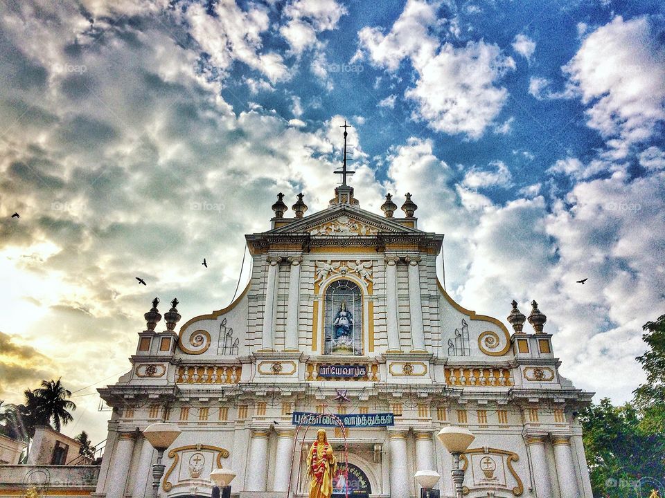 Immaculate conception cathedral . Pondicherry 