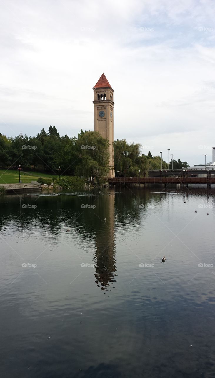 Clock Tower in Downtown Spokane; WA