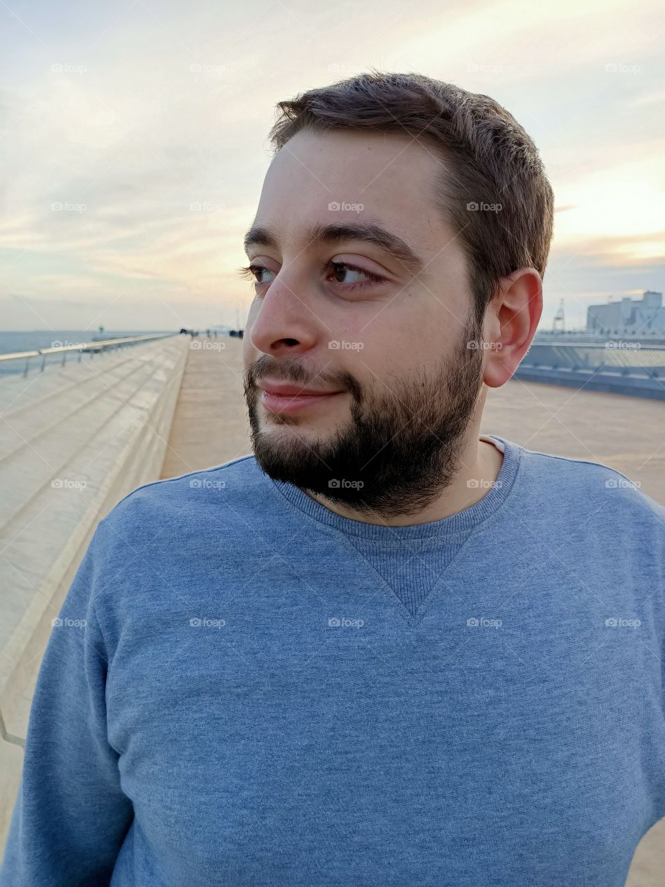 thinking on future, watching the sea