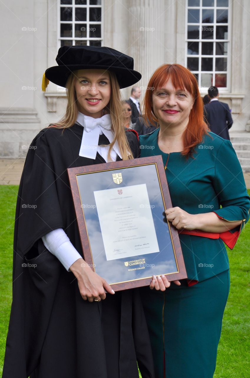 Graduation ceremony in Cambridge 