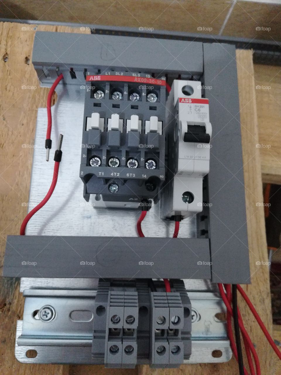 Electric panel, control system, ABB